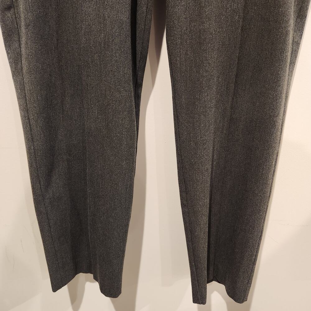 Talbots Womens Gray Heritage Straight Leg Side Zip Dress Pants Size 16 Stretch - Picture 3 of 11